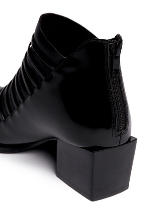 Detail View - Click To Enlarge - 3.1 PHILLIP LIM - Dede contrast leather peep-toe bootie
