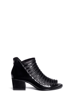 Main View - Click To Enlarge - 3.1 PHILLIP LIM - Dede contrast leather peep-toe bootie