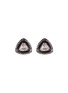 Main View - Click To Enlarge - AISHWARYA - Diamond gold alloy triangle stud earrings