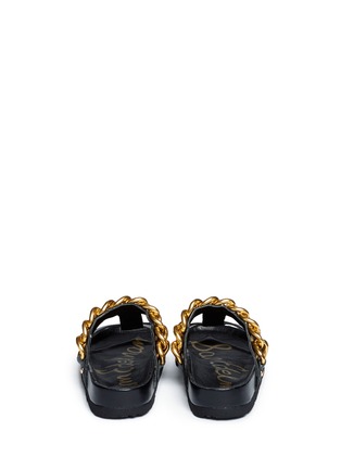 Back View - Click To Enlarge - SAM EDELMAN - Allyn chain detail sandals