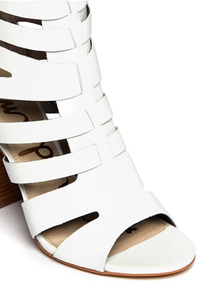 Detail View - Click To Enlarge - SAM EDELMAN - Yazmine leather caged sandals