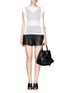 Figure View - Click To Enlarge - ALEXANDER WANG - Opanca fold-up boxy leather satchel