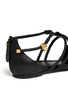 Detail View - Click To Enlarge - ALEXANDER MCQUEEN - Skull whip braid leather sandals