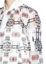 Detail View - Click To Enlarge - SACAI LUCK - Sheer tribal print bomber jacket