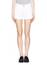 Main View - Click To Enlarge - T BY ALEXANDER WANG - Burlap frayed 5-pocket shorts