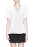 Main View - Click To Enlarge - ALEXANDER WANG - Waist tie layer crepe top