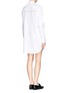Back View - Click To Enlarge - T BY ALEXANDER WANG - Cotton poplin shirt dress