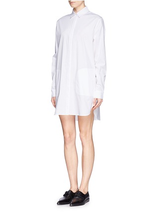 Front View - Click To Enlarge - T BY ALEXANDER WANG - Cotton poplin shirt dress