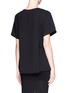 Back View - Click To Enlarge - ALEXANDER WANG - Double layer waist tie top