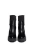 Figure View - Click To Enlarge - ASH - 'Ruby' neoprene cuff platform leather boots