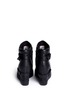 Back View - Click To Enlarge - ASH - 'Batma' leather wedge platform sneakers