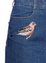 Detail View - Click To Enlarge - STELLA MCCARTNEY - Bird embroidered denim skirt