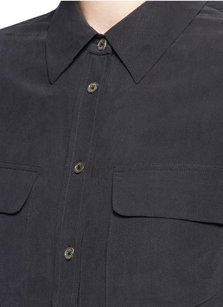Detail View - Click To Enlarge - EQUIPMENT - 'Slim Signature' sleeveless shirt dress