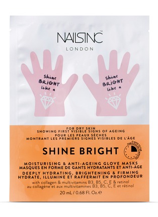 Main View - Click To Enlarge - NAILS INC - Shine Bright Moisturising & Anti-Ageing Glove Masks
