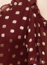 Detail View - Click To Enlarge - TOPSHOP - Metallic dot fil coupé cold shoulder dress
