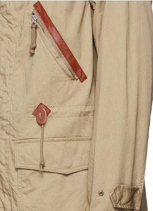 Detail View - Click To Enlarge - 73088 - Grosgrain ribbon trim hooded parka