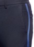 Detail View - Click To Enlarge - 73088 - Grosgrain ribbon trim crinkled pants