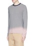 Front View - Click To Enlarge - 73088 - Ombré stripe long sleeve T-shirt