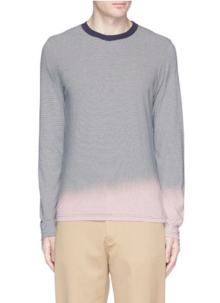 Main View - Click To Enlarge - 73088 - Ombré stripe long sleeve T-shirt