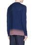 Back View - Click To Enlarge - 73088 - Ombré effect cable knit panel sweater