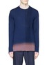Main View - Click To Enlarge - 73088 - Ombré effect cable knit panel sweater