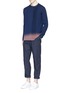 Figure View - Click To Enlarge - 73088 - Ombré effect cable knit panel sweater