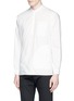 Front View - Click To Enlarge - 73088 - Mandarin collar pocket cotton shirt