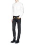 Figure View - Click To Enlarge - 73088 - Mandarin collar pocket cotton shirt