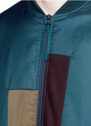Detail View - Click To Enlarge - OAMC - Patchwork padded bomber jacket
