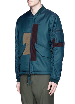 Front View - Click To Enlarge - OAMC - Patchwork padded bomber jacket