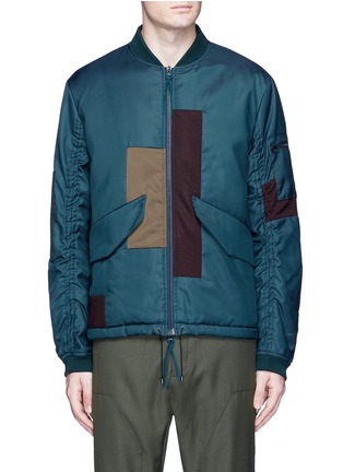 Main View - Click To Enlarge - OAMC - Patchwork padded bomber jacket