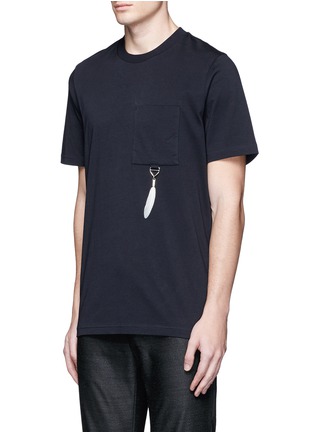 Front View - Click To Enlarge - OAMC - Feather charm cotton T-shirt