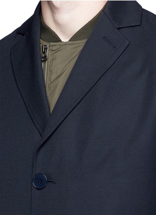 Detail View - Click To Enlarge - OAMC - 'Airborne' virgin wool trench coat