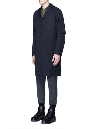 Front View - Click To Enlarge - OAMC - 'Airborne' virgin wool trench coat