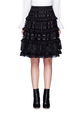 Main View - Click To Enlarge - 68244 - 'Sea' fish lace tiered ruffle skirt