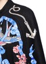 Detail View - Click To Enlarge - 68244 - 'Sail' anchor bird embroidered wool cape