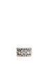 Main View - Click To Enlarge - PHILIPPE AUDIBERT - 'Solange' engraved Swarovski crystal elastic ring