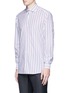 Front View - Click To Enlarge - ISAIA - 'Milano' stripe cotton shirt