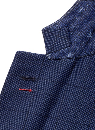  - ISAIA - 'Gregory' micro overcheck wool suit