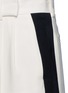 Detail View - Click To Enlarge - LANVIN - Tuxedo stripe washed crepe techno pants