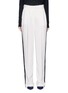 Main View - Click To Enlarge - LANVIN - Tuxedo stripe washed crepe techno pants