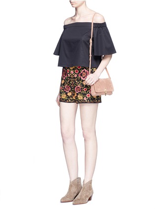 Figure View - Click To Enlarge - ALICE & OLIVIA - 'Marisa' floral embroidery shorts