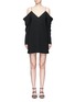 Main View - Click To Enlarge - C/MEO COLLECTIVE - Cold shoulder V-neck dress