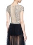 Back View - Click To Enlarge - ALICE & OLIVIA - 'Kelli' sequin embellished tulle cropped top