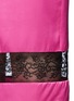 Detail View - Click To Enlarge - GIVENCHY - Floral lace insert silk satin pencil skirt