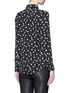 Back View - Click To Enlarge - SAINT LAURENT - Moon and star print silk shirt