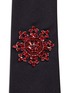 Detail View - Click To Enlarge - ALEXANDER MCQUEEN - Crystal military badge silk tie