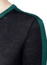 Detail View - Click To Enlarge - RAG & BONE - 'Verity' contrast back long cashmere sweater