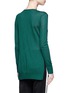 Back View - Click To Enlarge - RAG & BONE - 'Verity' contrast back long cashmere sweater