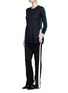 Figure View - Click To Enlarge - RAG & BONE - 'Verity' contrast back long cashmere sweater